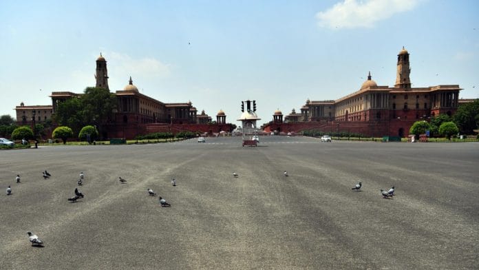 North Block (R) in New Delhi houses offices of Ministry of Finance | Representational image | ANI