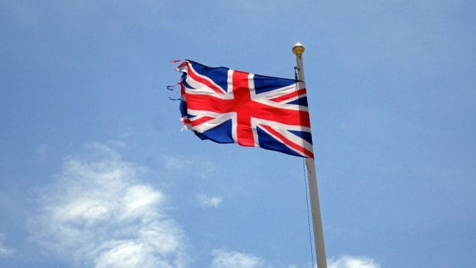 Representational image of the UK flag | photo credit: WikiCommons