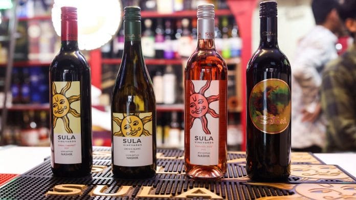 File photo of Sula wine bottles pictured inside a liquor store in Mumbai, India on 7 December 7, 2022 | Reuters