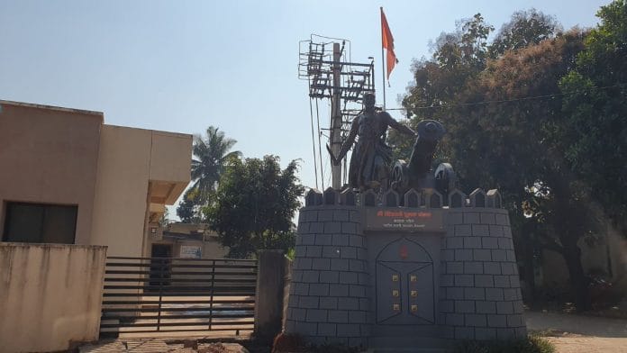 Shivaji Statue near Yellur, Belagavi | Sharan Poovanna, ThePrint