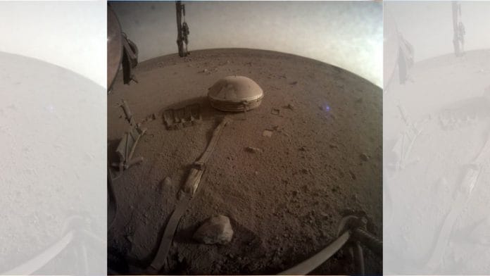 Probably the last image sent by NASA's insight | Twitter | @NASAInSight