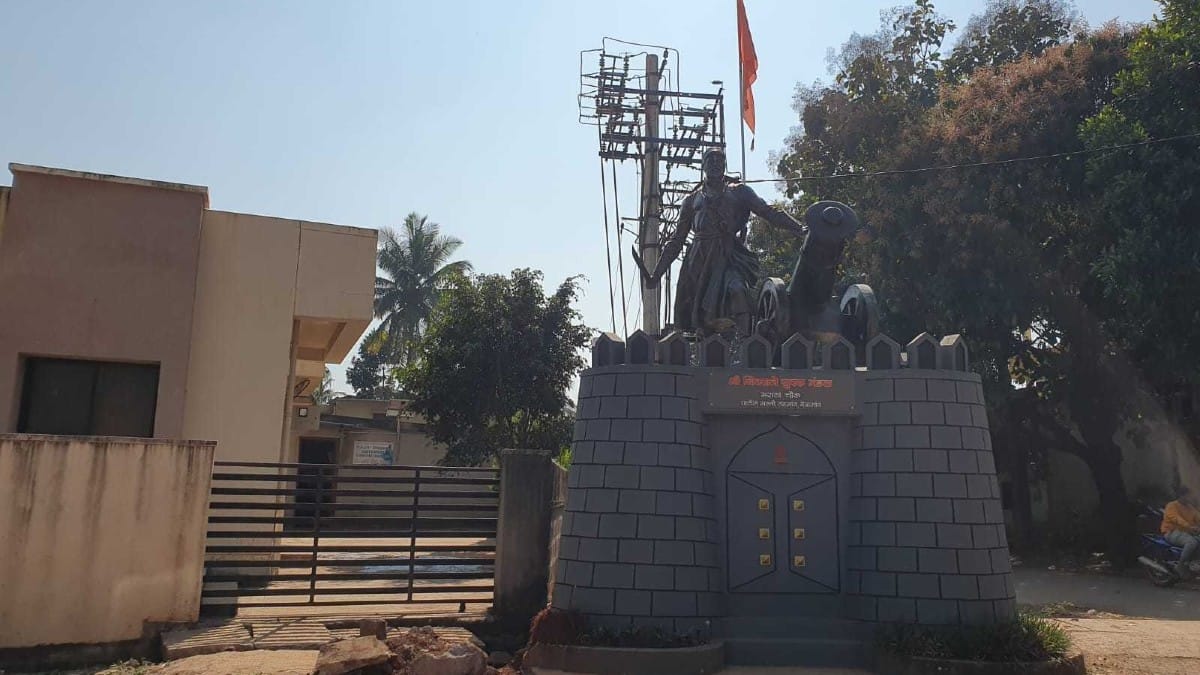A Chhatrapati Shivaji installation in Yellur | Sharan Poovanna | ThePrint