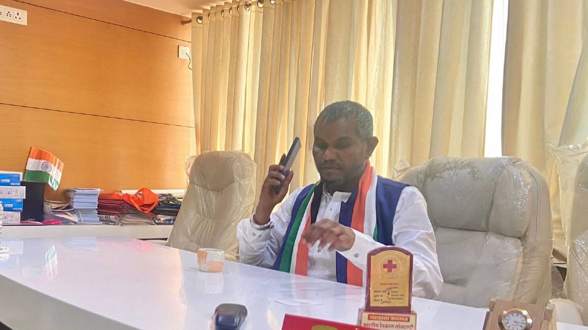 Congress candidate Congress candidate Harshadbhai Valchandbhai Ninama | Photo: Madhuparna Das | ThePrint