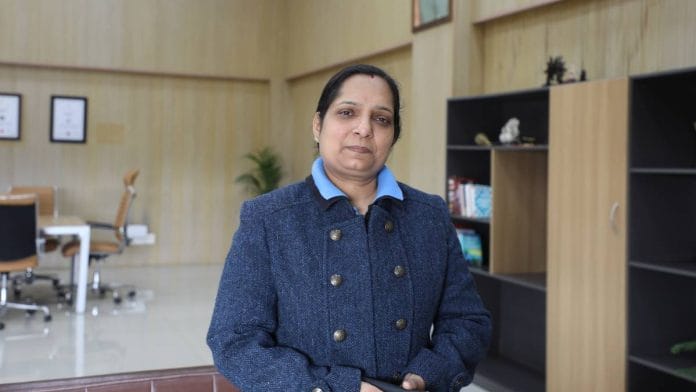 Laxmi Singh at her officer in Noida | Photo: Satendra Singh | ThePrint