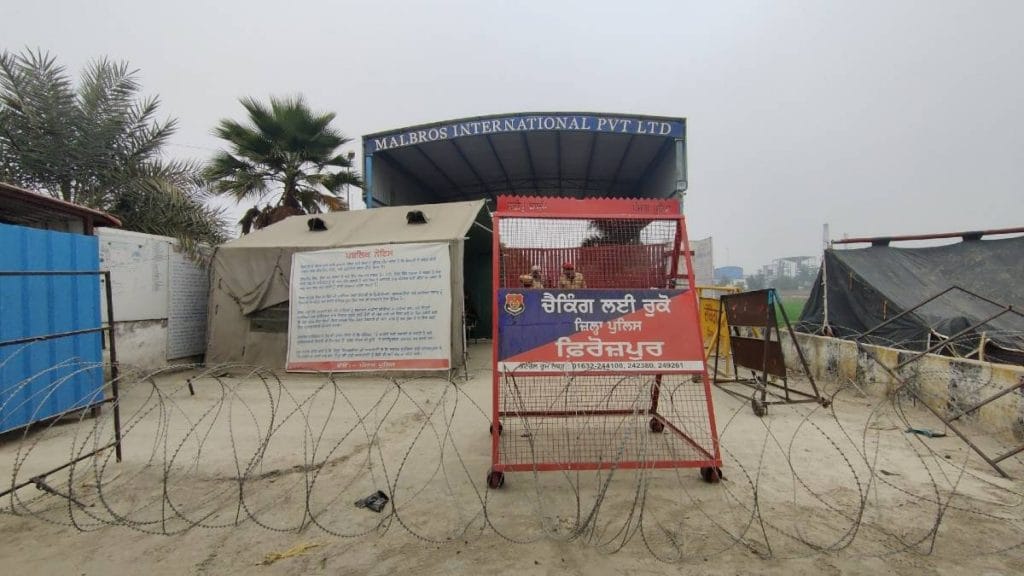 Security forces deployed in front of Malbros International Pvt Limited