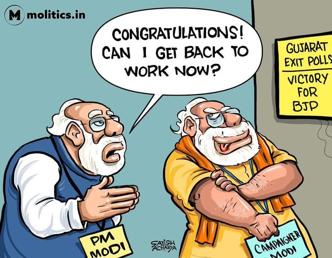 Satish Acharya | Twitter /@moliticsindia