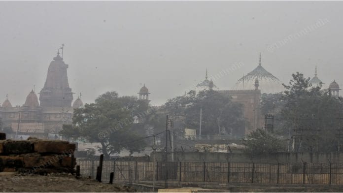 Shri Krishna Janmabhoomi temple and Shahi Idgah mosque in Mathura.| Suraj Singh Bisht | ThePrint