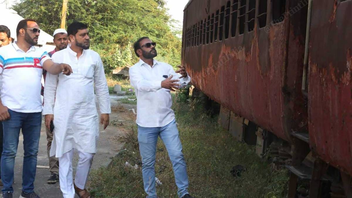 A section of the burnt Sabarmati Express at Godhra railway station yard | Photo: Praveen Jain | ThePrint
