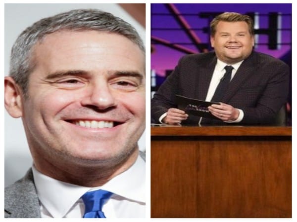 Andy Cohen calls out James Corden for 'ripping off' his 'Watch What Happens Live' set