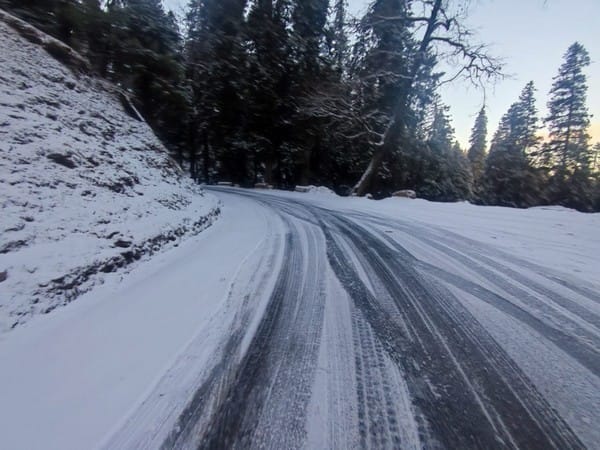 Himachal Pradesh's Narkanda receives fresh snowfall, stunning images surface