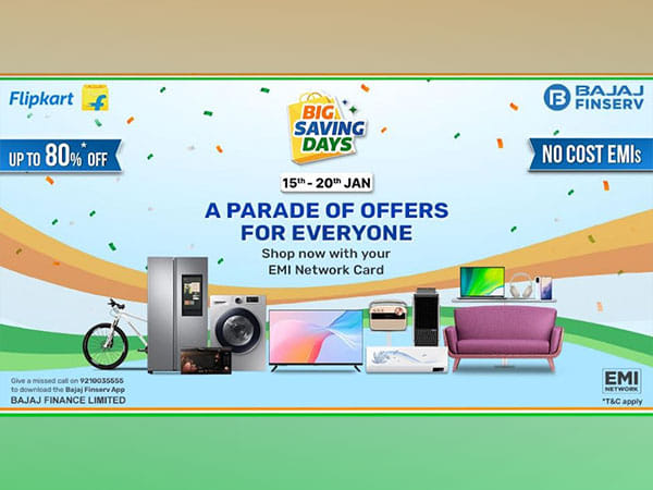 Flipkart Big Savings Days - Make your Shopping More Exciting with No Cost EMI Offers on Bajaj Finserv EMI Network Card