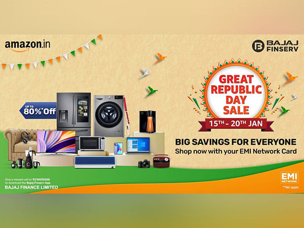Amazon Great Republic Day Sale - Get Exciting Offers with No Cost EMI Offers on Bajaj Finserv EMI Network Card