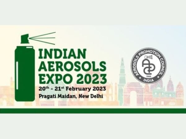 '5th Indian Aerosols Expo 2023' To Be Held From 20 to 21 Feb at Pragati Maidan, Delhi India