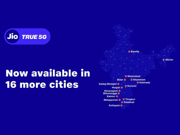 Jio launches 5G services in 16 more cities, takes total count to 134
