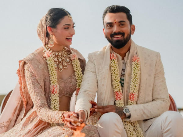 Athiya Shetty-KL Rahul exude charm in first official wedding photos