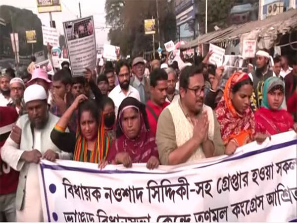 West Bengal: ISF holds protest march in Kolkata against arrest of Naushad Siddiqui