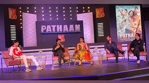 It's nice to be back: Shah Rukh Khan at 'Pathaan' event 