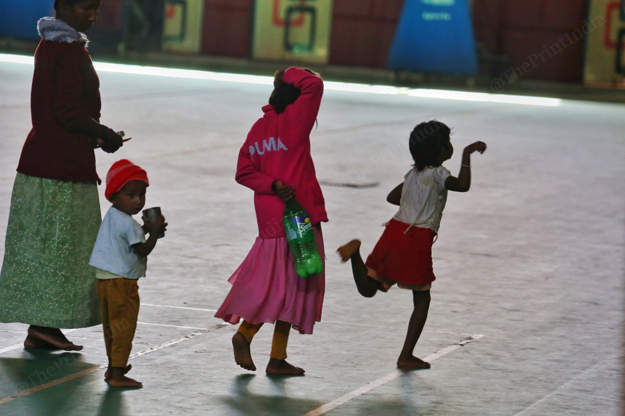 According to ThePrint's estimate, there are about 45 children living at the camp| Photo: Praveen Jain | ThePrint