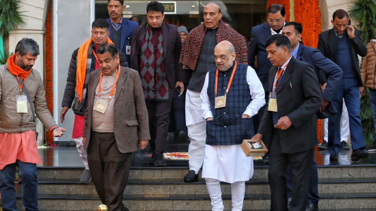 Union ministers at BJP's national executive meet | Manisha Mondal | ThePrint