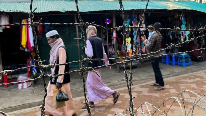 Barbed wire is seen on the side of a refugee camp in Cox's Bazar, Bangladesh, 30 December 2022 | Reuters/Ruma Paul