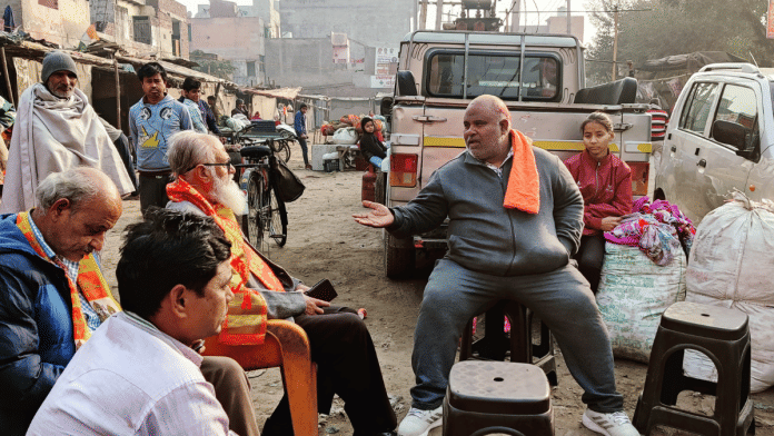 Bittu Bajrangi, an activist associated with the Bajrang Dal, claims that religious conversion of Hindu girls is rampant in Haryana | Sonal Matharu/ThePrint