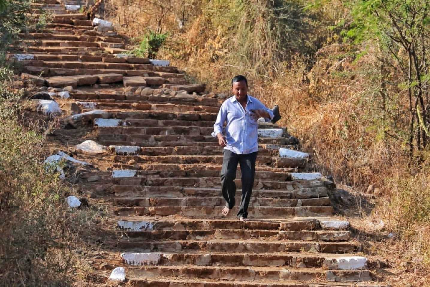 A devotee returns after visiting the temple of Bhagwan Adinath | Praveen Jain | ThePrint