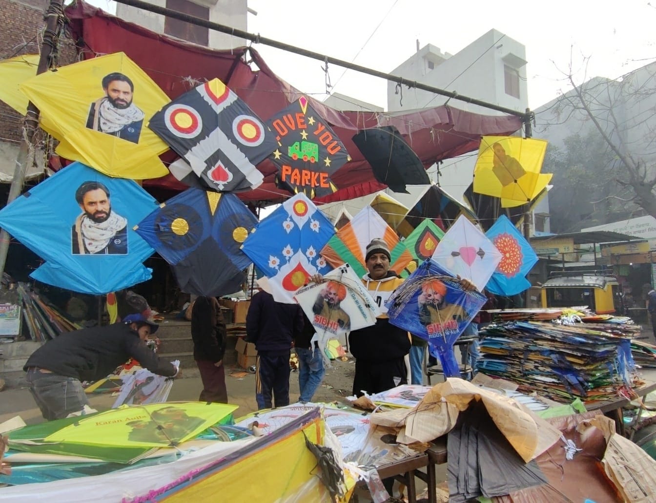 Sidhu Moose Wala kites in display | Urjita Bharadwaj, ThePrint