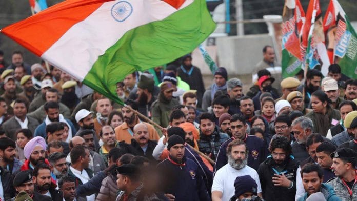The Congress' Bharat Jodo Yatra in Jammu's Samba district | Photo: PTI