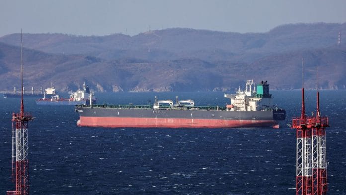Fuga Bluemarine crude oil tanker lies at anchor near the terminal Kozmino in Nakhodka Bay near the port city of Nakhodka, Russia | Reuters file photo