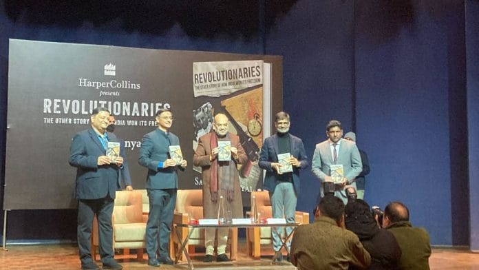 Amit Shah, Sanjeev Sanyal and other panelists at Sanjeev Sanyal's book launch | Vandana Menon, ThePrint