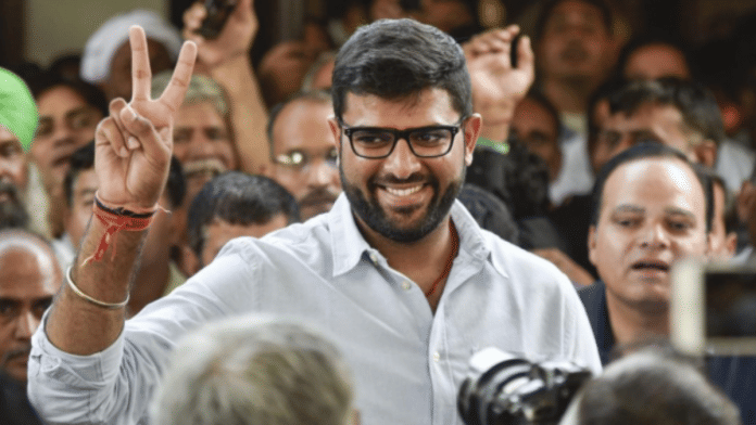 File photo of JJP secretary general Digvijay Chautala | PTI