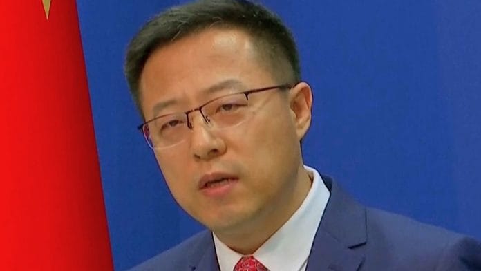 File photo of Zhao Lijian. | ANI