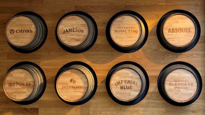 Pernod Ricard's brand names are seen inside its India office in Gurugram | Reuters file photo