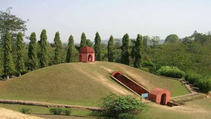 Charaideo Moidam of Ahom kings at Charaideo, Assam. | Wikipedia Commons