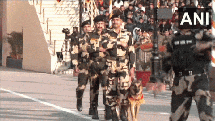 Republic Day: Four-legged BSF soldiers participate in Beating Retreat ceremony at Attari-Wagah border