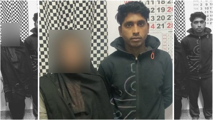 The guard, Mulayam Singh Yadav, with the Pakistani national. | Special arrangement