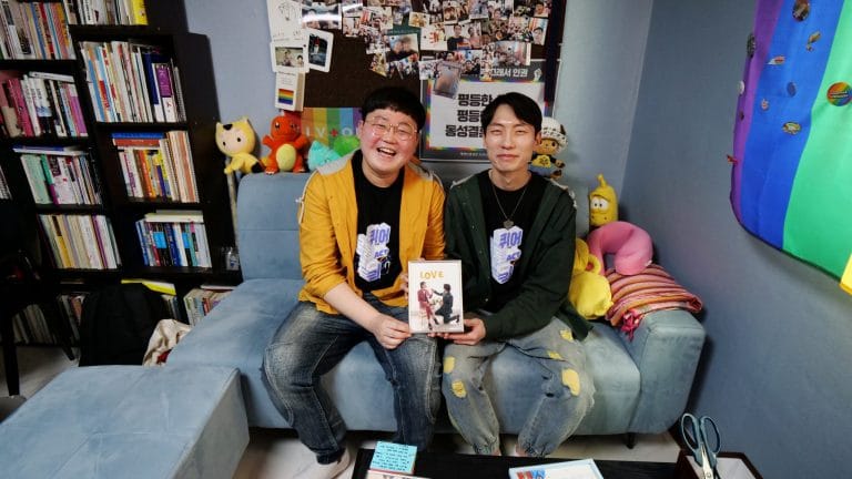 South Korean same-sex couple who were granted health benefits sees court win as breakthrough for equality