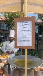 A vegan chaat counter at the wedding | Photo: Antara Baruah, ThePrint