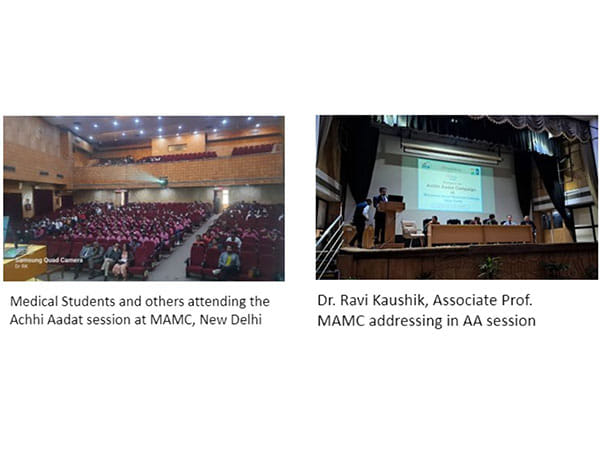 Maulana Azad Medical College (MAMC), New Delhi witnessed Achhi Aadat Session by JICA India