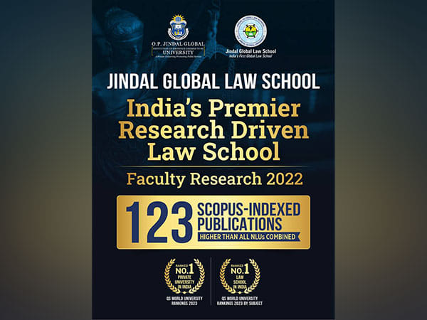 Jindal Global Law School is India's leading research-driven faculty with over 120 Scopus Publications - Higher than all NLUs  