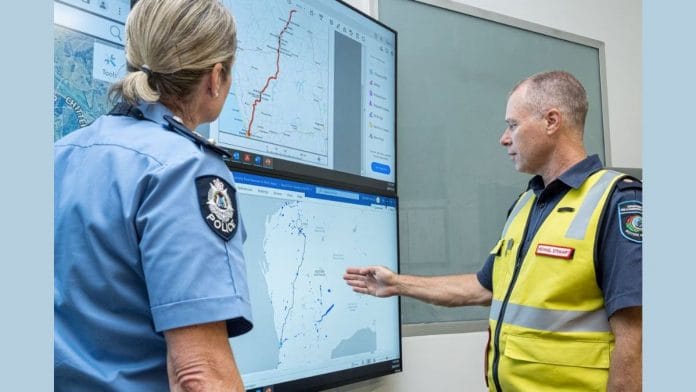 Members of the Incident Management Team coordinate the search for a radioactive capsule that was lost in transit by a contractor hired by Rio Tinto, at the Emergency Services Complex in Cockburn, Australia, in this undated handout photo. Department of Fire and Emergency Services | Reuters
