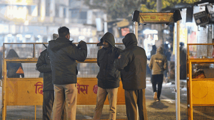 File photo of Delhi Police personnel on duty | ANI