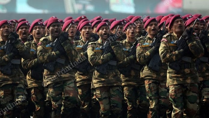 Army personnel during a parade | Representational image | Photo: Suraj Singh Bisht | ThePrint