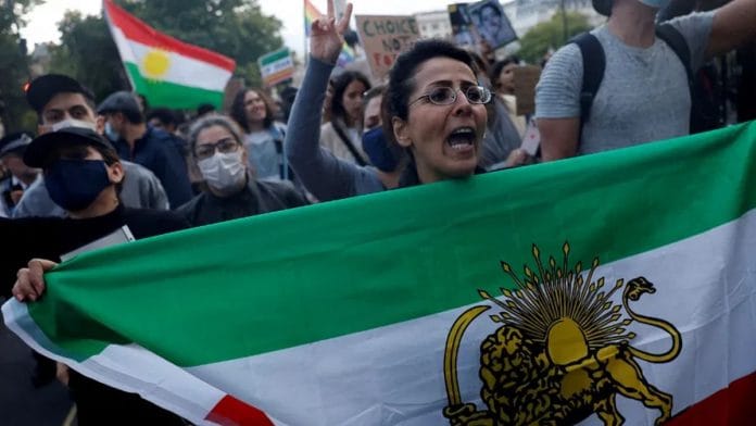 Representative image | Protestors stand in solidarity with Iranian women after the death of Mahsa Amini, in London, Britain September 24, 2022. REUTERS/Clodagh Kilcoyne//File Photo