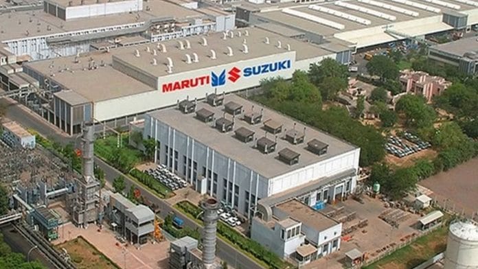Representational image | A Maruti Suzuki car manufacturing unit | ANI