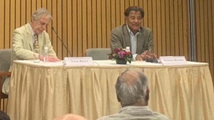 Author John Keay and CPR Senior Fellow Siddiq Wahid | Antara Baruah, ThePrint