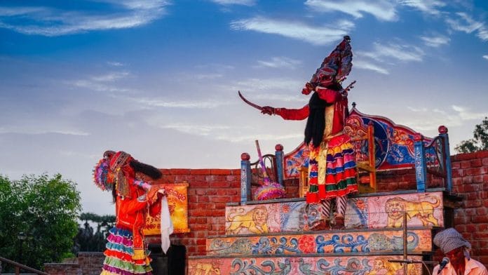 Prahlada Nataka at Crafts Museum, Naveen Odisha, c. 2018. Image courtesy of Wikimedia Commons.