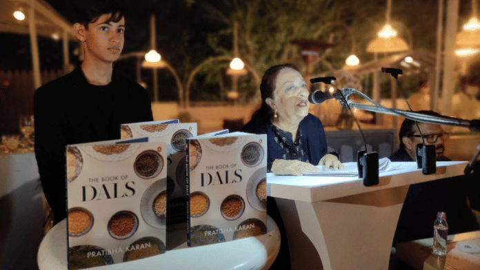 Former civil servant Pratibha Karan at The Book of Dals launch | Shubhangi Misra/ThePrint