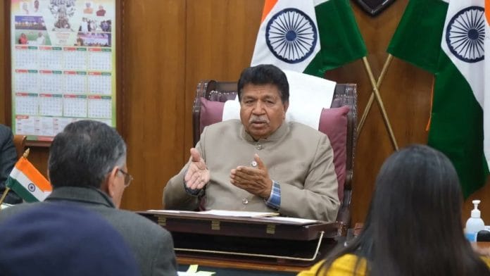 File photo of Haryana Vidhan Sabha Speaker Gian Chand Gupta | Twitter @GianChandBjp