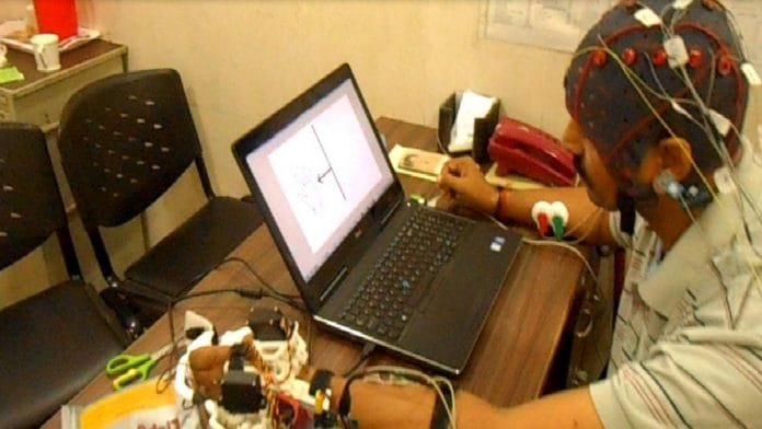 IIT Kanpur's BCI-based hand exoskeleton that can help stroke patients recover from paralysis of limbs is undergoing trials | Photo: By special arrangement